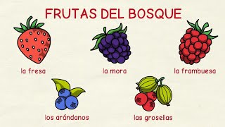 Aprender español Las frutas 🍓 y los frutos 🌰 nivel intermedio [upl. by Chane]