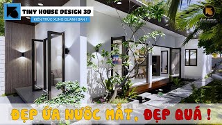 🆗 TÔI chưa từng thấy căn NHÀ VƯỜN NÀO ĐƠN GIẢN MÀ ĐẸP THẾ NÀY  Tiny House design [upl. by Elleirol]