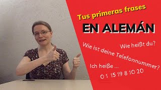 PRIMERA CONVERSACION en ALEMAN  practica TUS PRIMERAS FRASES en ALEMAN y los NUMEROS del 1 al 20 [upl. by Pinelli]