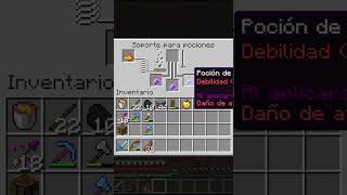 Receta POCION DE DEBILIDAD  Minecraft [upl. by Weisbart]