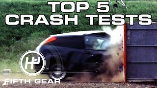 Top 5 Crash Tests  Fifth Gear [upl. by Ydal]