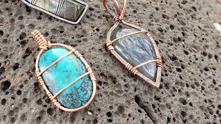 Wire Wrap Pendant Tutorial [upl. by Asilana]