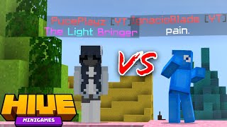 PUCEPLAYZ VS IGNACIOBLADE  Hive Skywars 1v1 [upl. by Karr277]