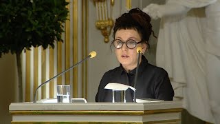 Nobel Lecture Olga Tokarczuk Nobel Prize in Literature 2018 [upl. by Kryska127]