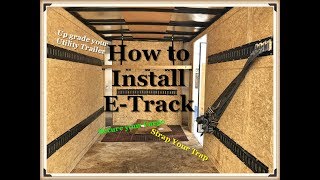 How to install ETrack amp a shelf in a Utility Cargo trailer [upl. by Feliza504]