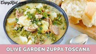 Olive Garden Zuppa Toscana for the Crock Pot  CopyKat Recipe [upl. by Abdul]