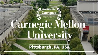 USA🇺🇸 Carnegie Mellon University The Most Beautiful Campus Tour l 4K Drone [upl. by Hcurab173]