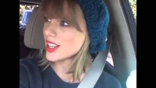 Taylor Swift Sings Kendrick Lamar in the car  Backseat Freestyle [upl. by Ayikat913]