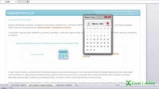 Excel  wyskakujący kalendarz [upl. by Reich]
