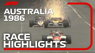 1986 Australian Grand Prix Race Highlights [upl. by Naiditch]