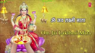 DIWALI Pooja Aarti I Om Jai Lakshmi Mata with Hindi English Lyrics by ANURADHA PAUDWAL [upl. by Oeniri]