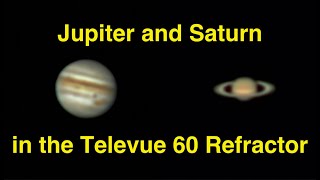 What Jupiter Looks Like in the Small Televue 60 Refractor [upl. by Tali]