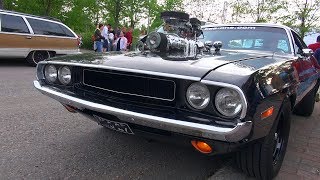 SUPERCHARGED 572 HEMI Dodge Challenger  Amazing V8 Sound [upl. by Ailahtan]