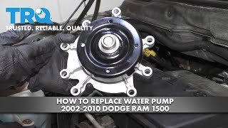 How to Replace Water Pump 200210 Dodge RAM [upl. by Mallen]