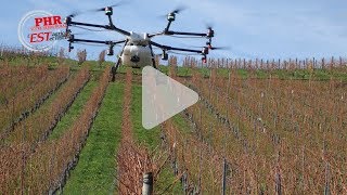 Test du drone épandeur de traitement DJI AGRAS MG 1 [upl. by Bard]