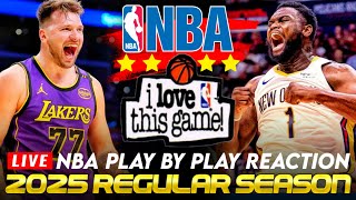 🔴LAKERS vs PELICANS │ 2025 NBA Basketball Game PlayByPlay Reaction amp Scoreboard [upl. by Assin246]