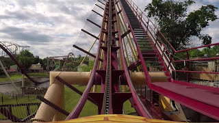 Diamondback Roller Coaster  Kings Island POV [upl. by Fidelia949]