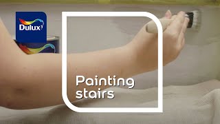 How To Paint Stairs  Dulux [upl. by Yllen]