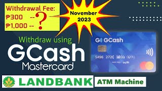 GCash Card Withdrawal in Landbank [upl. by Bartley977]