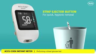 How to use the AccuChek Instant meter [upl. by Ettenahc751]