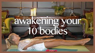 Kundalini Yoga Set Awakening to Your Ten Bodies  KIMILLA [upl. by Leunam]