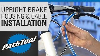 Brake Housing amp Cable Installation  Upright Bars [upl. by Imotas]