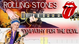 Sympathy for the devil  The Rolling Stones  Guitar Tab  Lesson  Tutorial amp Score 🎸 [upl. by Nivat938]