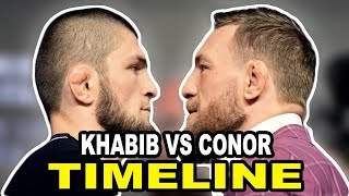 Conor McGregor vs Khabib Nurmagomedov UFC 229 A Timeline of Bad Blood [upl. by Godding765]