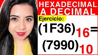 CONVERTIR de HEXADECIMAL a DECIMAL  Ejercicio 6 [upl. by Artenahs]