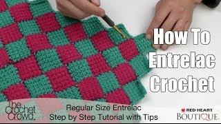 How to Entrelac Crochet [upl. by Shelli610]