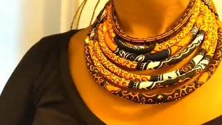 Fabric Necklace do it yourself [upl. by Au]