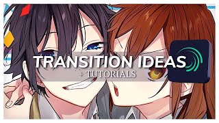 4 Transition Ideas  TUTORIALS  Alight Motion [upl. by Matti828]