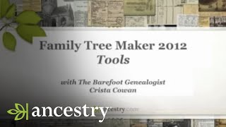 Family Tree Maker Tools  Ancestry [upl. by Vivle271]