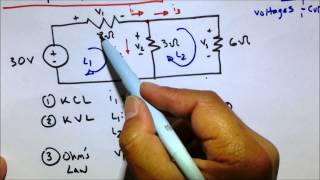 KVL KCL Ohms Law Circuit Practice Problem  Electrical Engineering Fundamental and Basics Review [upl. by Shelman]