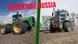 Farming in Russia Kirovets Rostselmash amp Siberia  Farmworldtv on the road [upl. by Perrine]