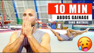 10 MIN ABDOS GAINAGE SANS MATERIEL [upl. by Millburn590]