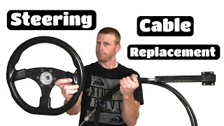 How To Replace a Steering Cable in a Boat [upl. by Haim419]