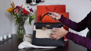 REVEAL amp COMPARISON Hermes Kelly Sellier 32 vs Birkin 30  2016 [upl. by Allimrac]