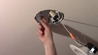 Installing a Retrofit LED Recessed Light [upl. by Bogey]