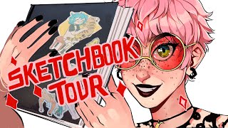 MY FIRST SKETCHBOOK TOUR  exploring the first sketchbook I ever completed [upl. by Fugate332]