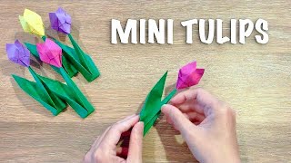 How to make an Origami Tulip  Simple Paper Tulip [upl. by Rupert997]