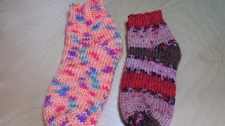 How to knit socks for beginners [upl. by Ralyt]