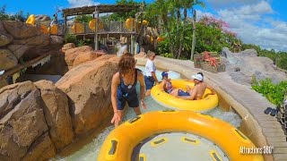 4K Fun Raft Water Ride  Gangplank Falls  Disneys Typhoon Lagoon [upl. by Coray]