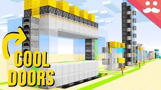 10 quotSIMPLEquot Piston Doors in Minecraft [upl. by Alleber]