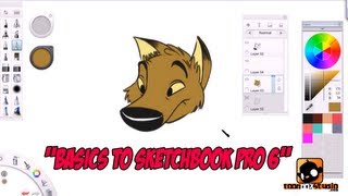 Basics to Sketchbook Pro 6 for Beginners Tutorial [upl. by Otila]