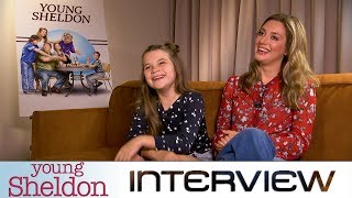 Young Sheldon Interview mit Reagan Revord und Zoe Perry zum The Big Bang TheorySpinoff [upl. by Gavriella842]