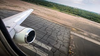 LATE ROTATION Canadian North 737200 FULL TAKEOFF From Yellowknife [upl. by Novad]