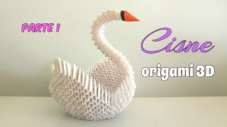 CISNE ORIGAMI 3DPRIMERA PARTEpaso a paso [upl. by Jereld]