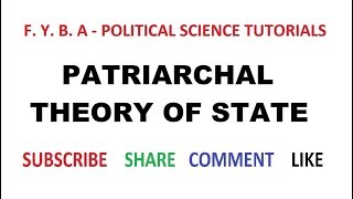 Patriarchal theory of state  III [upl. by Asille419]