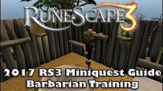 RS3 Miniquest Guide  Barbarian Training  How to gain access to the Ancient Caverns [upl. by Bashemath]